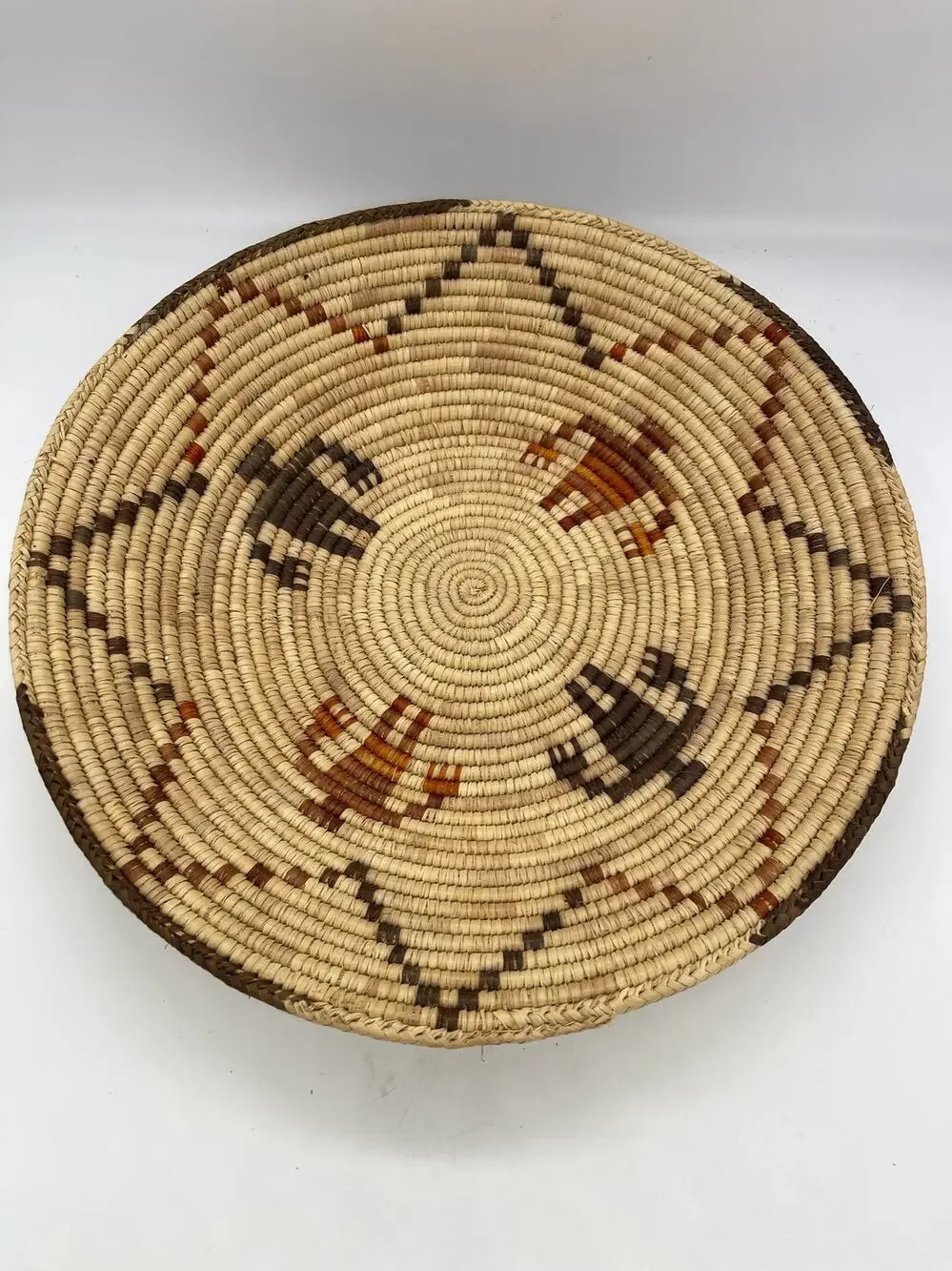 Large Woven Basket 15” Wide 4 People